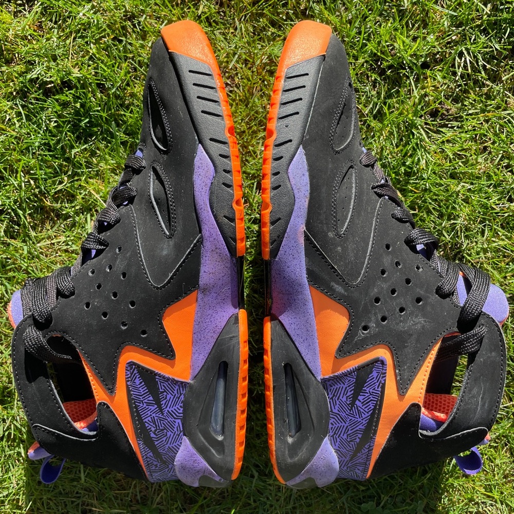 Nike Air Tech Challenge Huarache Black/Purple/Orange US11,5/EU45,5 - Picture 6 of 15
